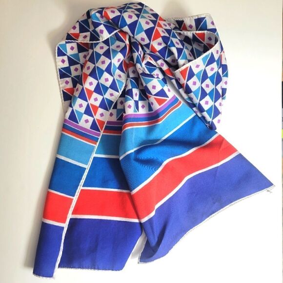 Retro Rectangular Oblong Neck Scarf - Picture 1 of 9